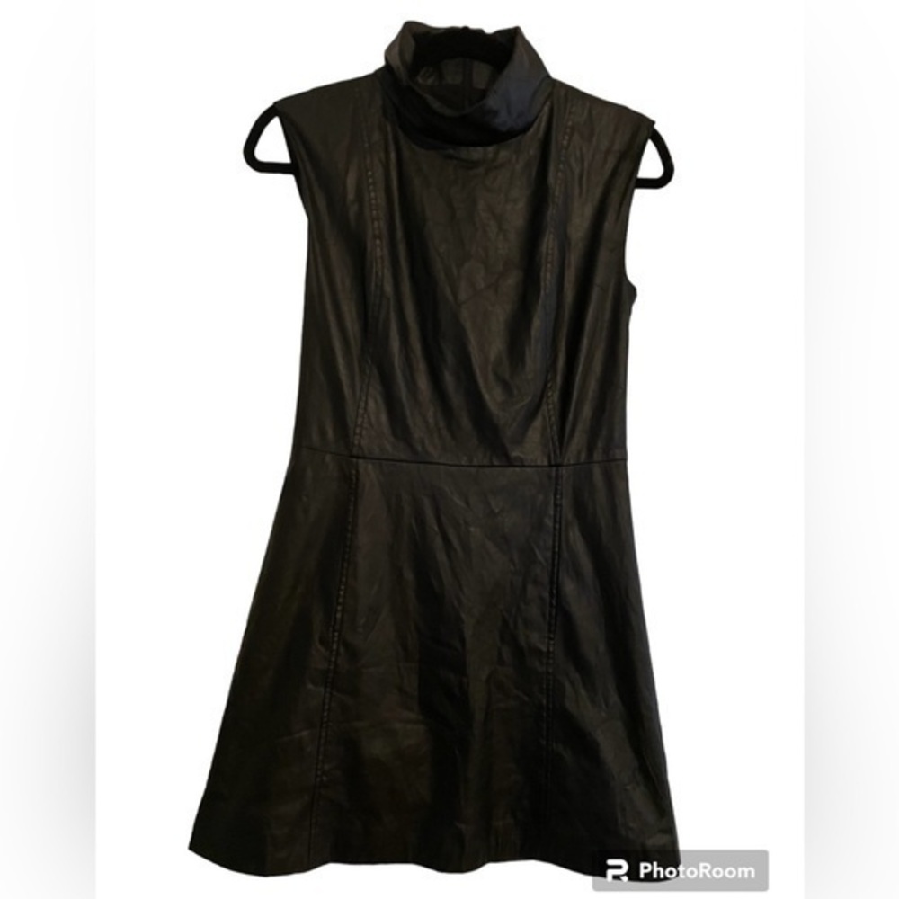 Womens Express faux leather dress